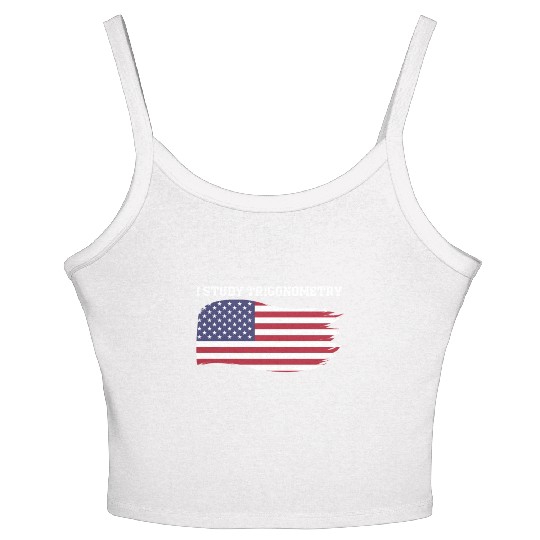 I Study Triggernometry 2nd Aamendment US American Women's Spaghetti Strap Tank Top