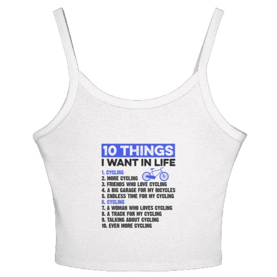 Cycling Riders Cyclist Bicycle Mountain Cycling Women's Spaghetti Strap Tank Top