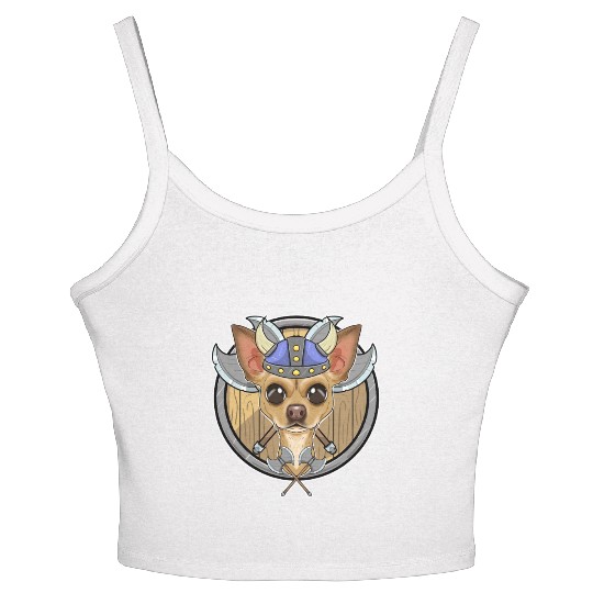 Chihuahua I Valhalla I Viking Women's Spaghetti Strap Tank Top