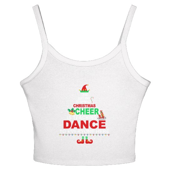 Dance Teacher Christmas Women's Spaghetti Strap Tank Top Elf Cheer Women's Spaghetti Strap Tank Top