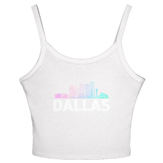 Dallas City Texas Dallas Women's Spaghetti Strap Tank Top