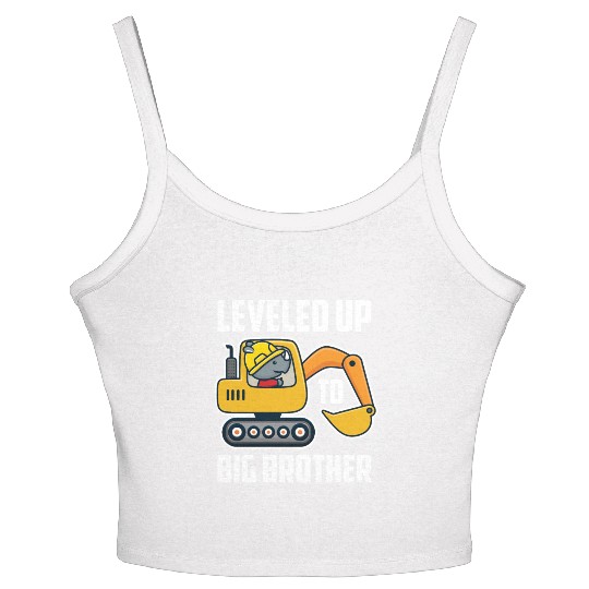 Excavator Offspring Brother Son Nephew Gift Women's Spaghetti Strap Tank Top