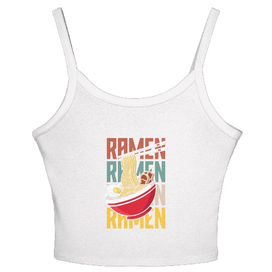 Ramen Ramen Ramen Funny Ramen Lover Gift Women's Spaghetti Strap Tank Top