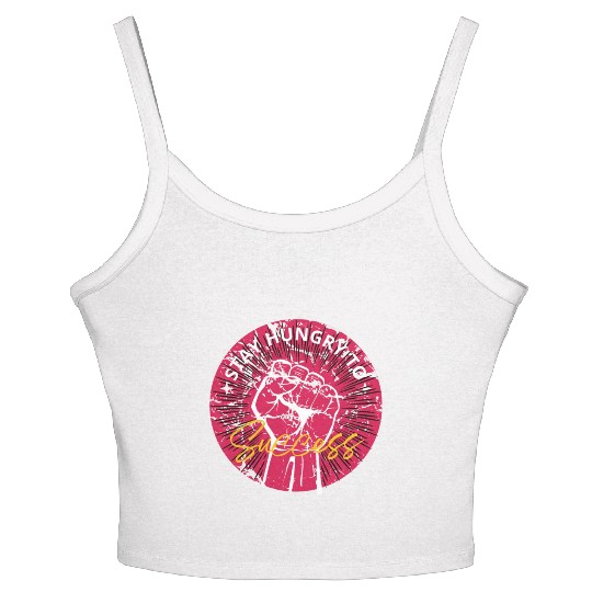 Stay hungry to success Women's Spaghetti Strap Tank Top