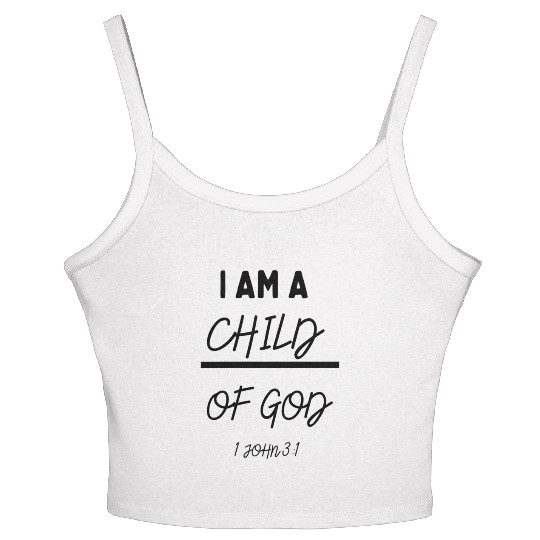 I am a child of God Women's Spaghetti Strap Tank Top