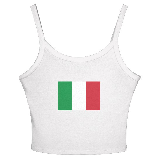 Official Italy Flag Italian Italia Country Pride Women's Spaghetti Strap Tank Top
