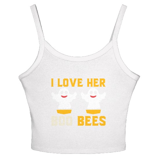 I love her Boo Bees Women's Spaghetti Strap Tank Top
