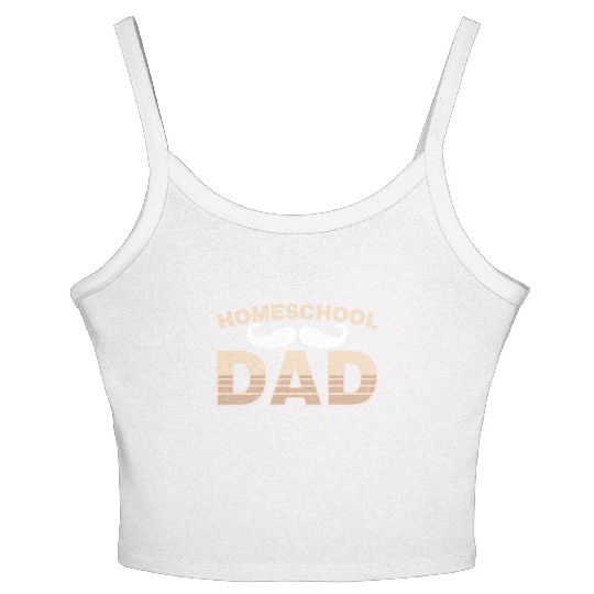 Homeschool Dad Father Homeschooling Daddy Women's Spaghetti Strap Tank Top