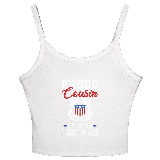 Proud US Coast Guard Cousin Women's Spaghetti Strap Tank Top