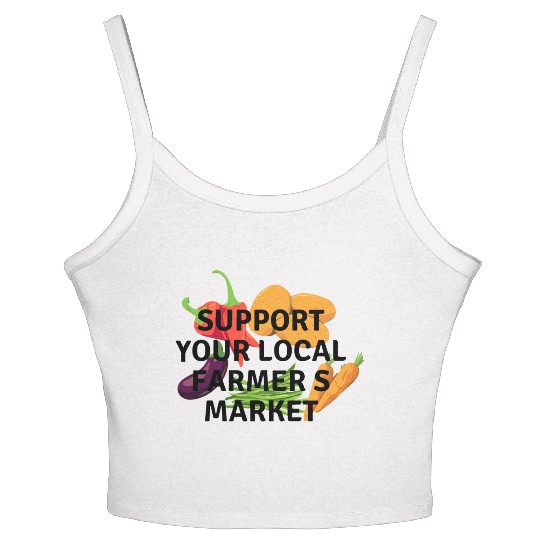farmers market Women's Spaghetti Strap Tank Top