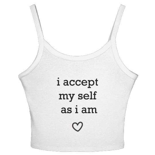 i love myself Women's Spaghetti Strap Tank Top