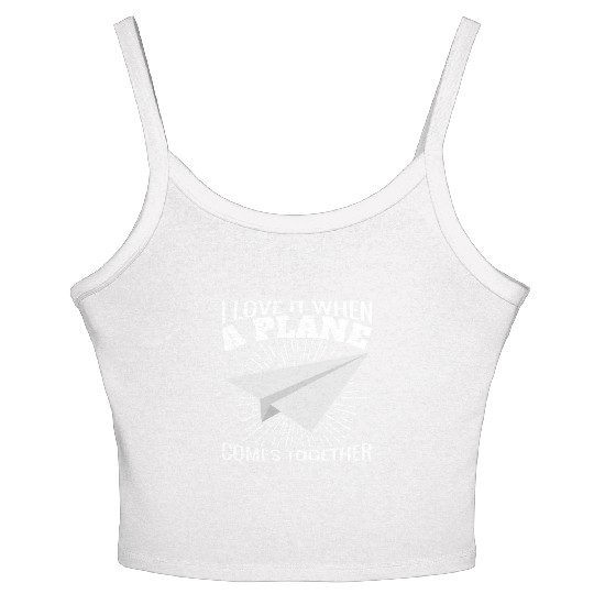 Airline Pilot Aviation Pun For a Corporate Pilot Women's Spaghetti Strap Tank Top