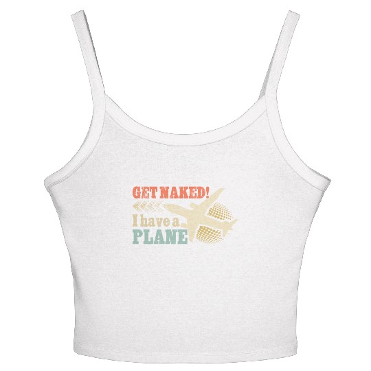 Airline Pilot Aviation Pun For a Corporate Pilot Women's Spaghetti Strap Tank Top
