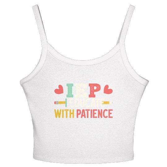 Encourage Progress Special Education Teacher Life Women's Spaghetti Strap Tank Top