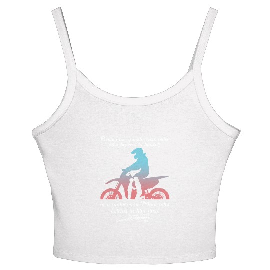 Behind Every Motocross Rider Is A Motocross Mom Women's Spaghetti Strap Tank Top