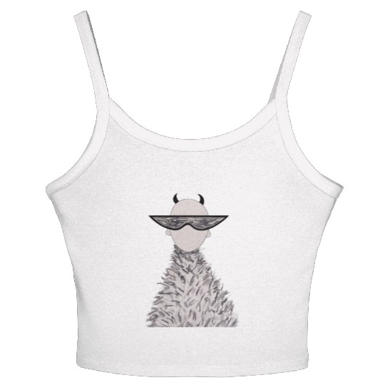 Cute stylish devil. Women's Spaghetti Strap Tank Top