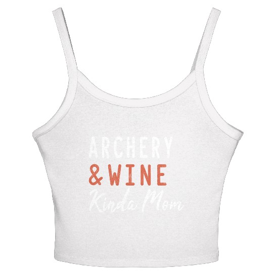 Archery And Wine Kinda Mom Women's Spaghetti Strap Tank Top