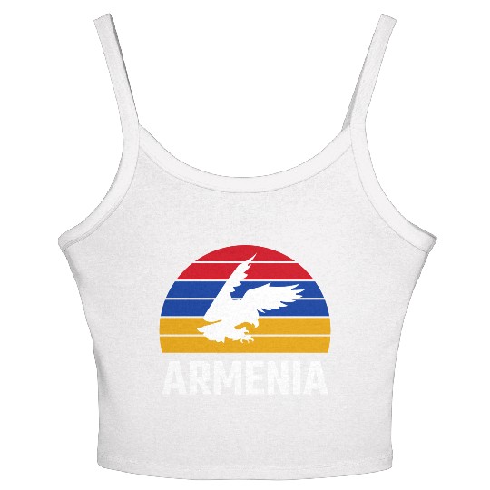 Armenia Armenian Flag Eagle Armenian Women's Spaghetti Strap Tank Top