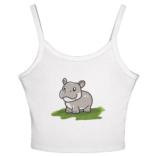 Hippo Women's Spaghetti Strap Tank Top