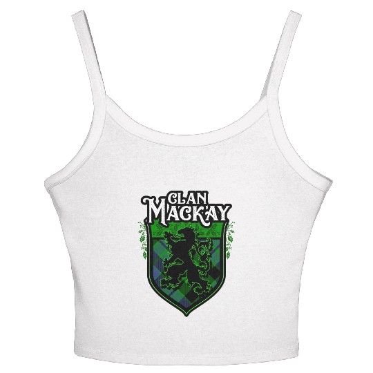 Clan MacKay Scottish Tartan Rampant Lion Celtic Women's Spaghetti Strap Tank Top