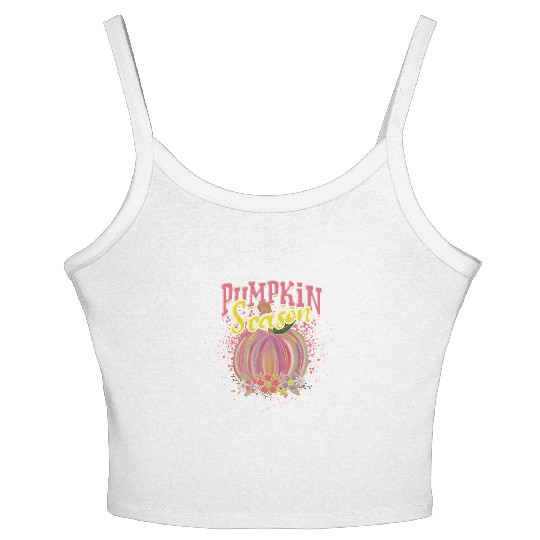 Pumpkin Season - jack-o-lantern Women's Spaghetti Strap Tank Top