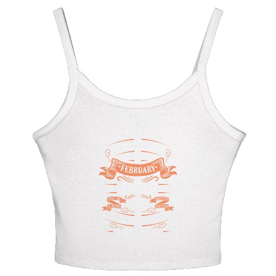 February 1986| February 1986 anniversary 1986 Women's Spaghetti Strap Tank Top