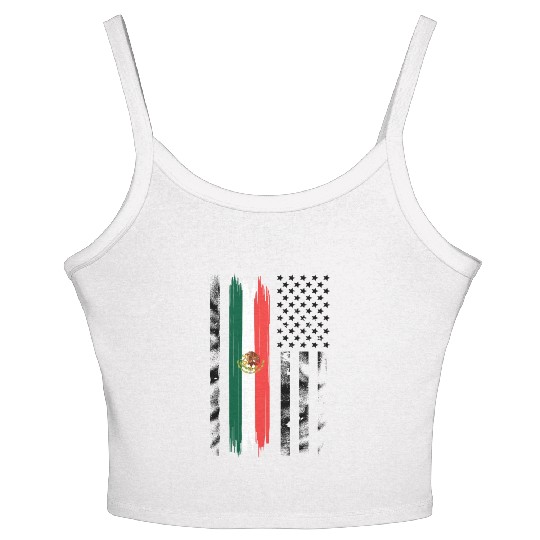 Mexican Pride Mexico Flag Women's Spaghetti Strap Tank Top
