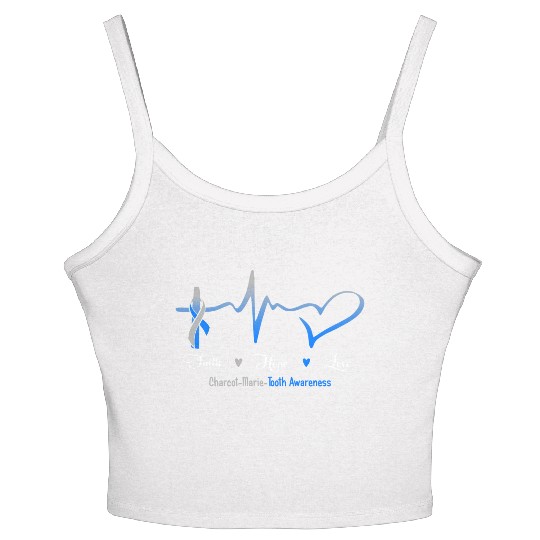 Faith Hope Love Charcot Marie Tooth Awareness Women's Spaghetti Strap Tank Top
