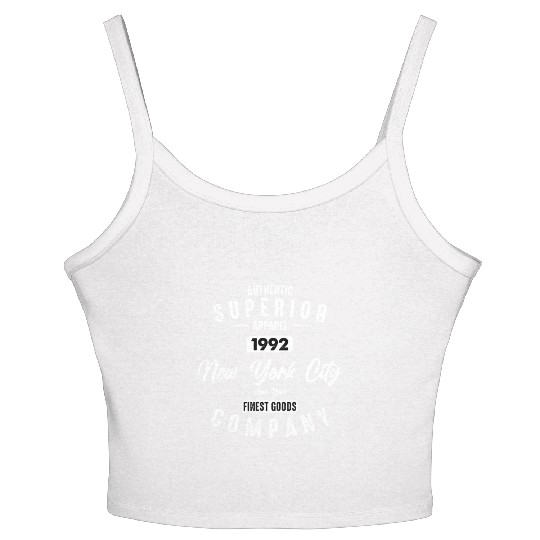 New York City Born In 1992 Vintage Birthday Women's Spaghetti Strap Tank Top