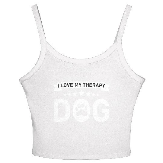 I love my Therapy Dog Women's Spaghetti Strap Tank Top