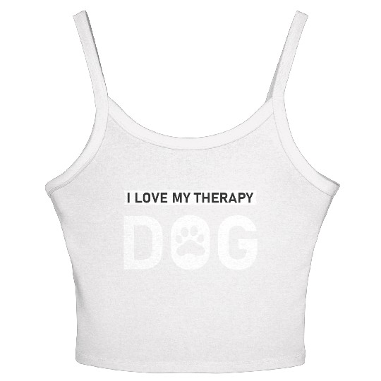 I love my Therapy Dog Women's Spaghetti Strap Tank Top