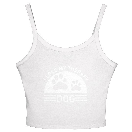 I love my Therapy Dog Women's Spaghetti Strap Tank Top