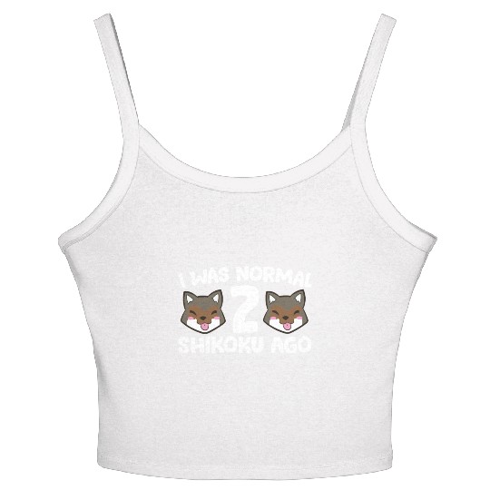 I Was Normal 2 Shikoku Ago Japan Dog Kochi-Ken Women's Spaghetti Strap Tank Top