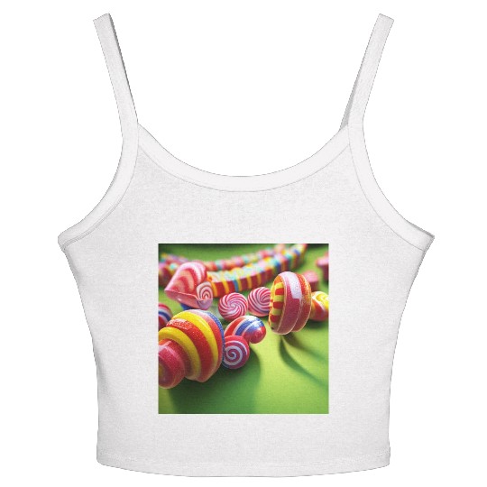 A glimpse into candy land version 1 Women's Spaghetti Strap Tank Top