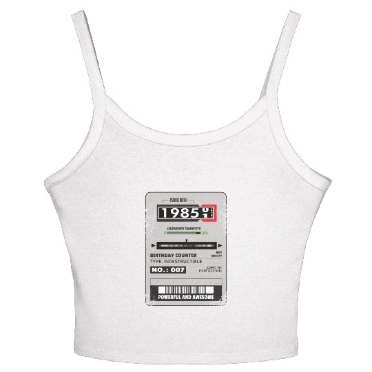 electricity meter birthday 1985 electrician gift Women's Spaghetti Strap Tank Top