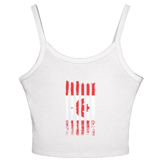 Viva Canada flag love proud canadian people design Women's Spaghetti Strap Tank Top