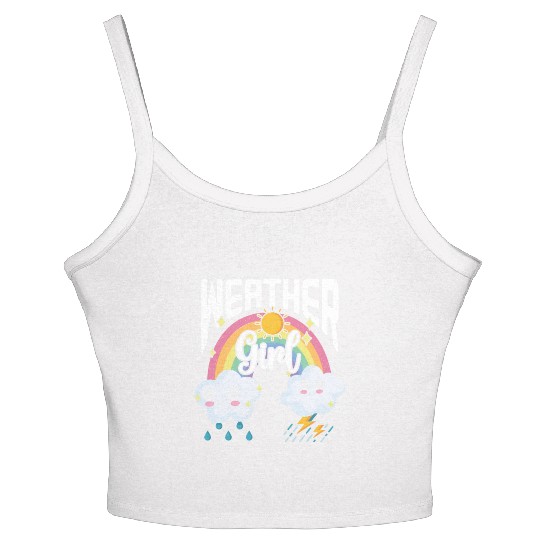 Weather Girl Meteorologist Meteorology Storm Women's Spaghetti Strap Tank Top