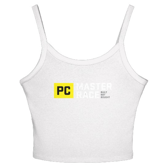 Pc Master Race Built Not Bought Glorious Women's Spaghetti Strap Tank Top