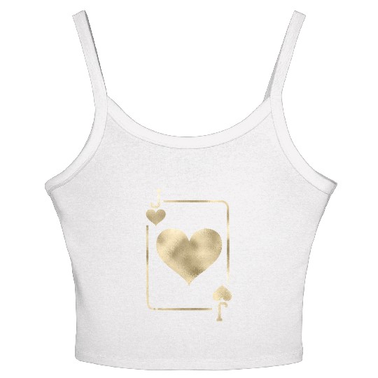 Jack of Hearts Playing Card Halloween Costume Tank Women's Spaghetti Strap Tank Top