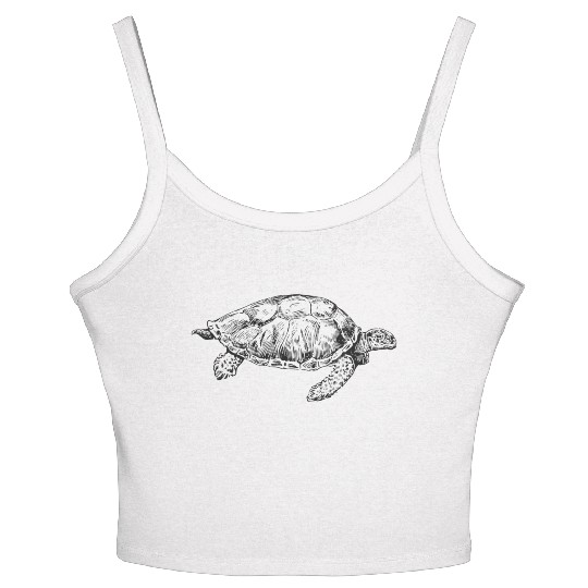 Love my turtle Women's Spaghetti Strap Tank Top