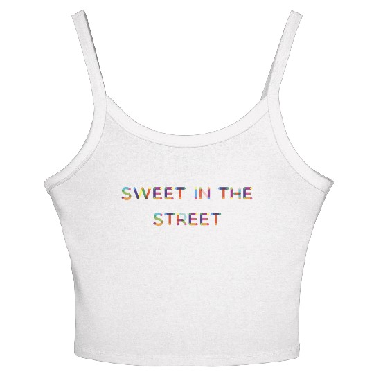 Sweet In The Street Zest Lemonade Citrus Lemon Women's Spaghetti Strap Tank Top