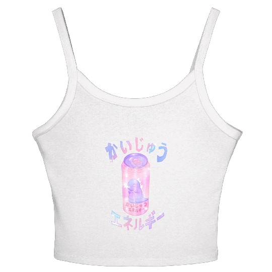 Kaiju Energy Drink | Funny Monster Japanese Art Women's Spaghetti Strap Tank Top