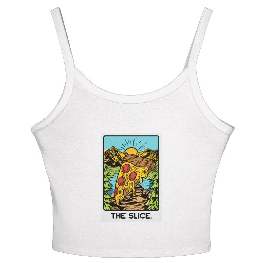 The Slice Pizza Lover Gift Women's Spaghetti Strap Tank Top