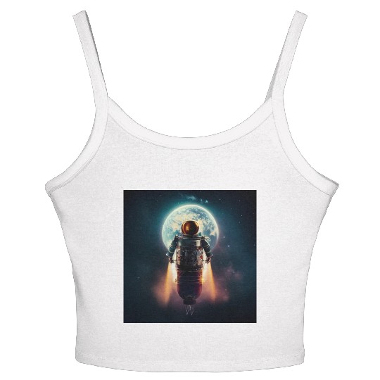 Rocketman Women's Spaghetti Strap Tank Top