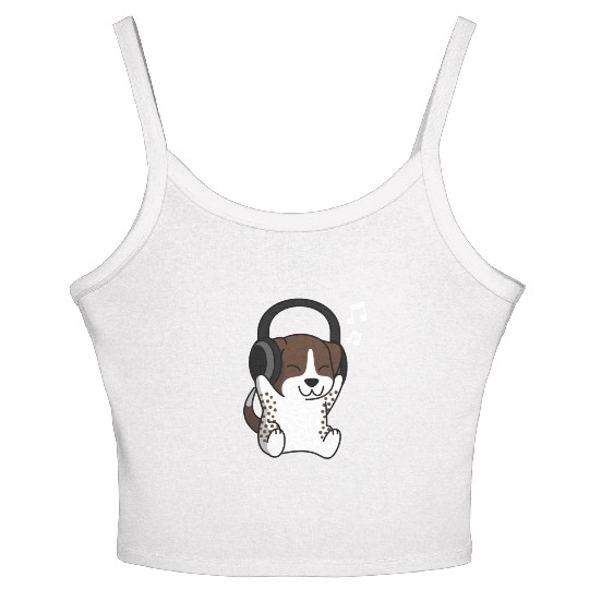 Music Lover German Shorthaired Pointer Women's Spaghetti Strap Tank Top
