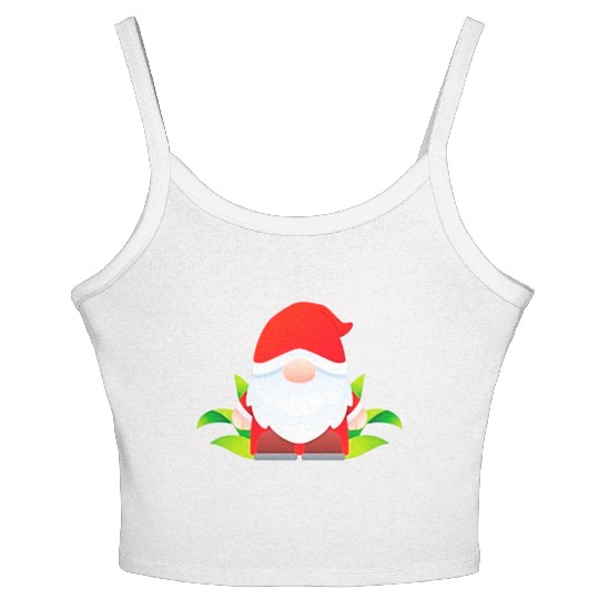 Christmas Cute Gnomes Women's Spaghetti Strap Tank Top