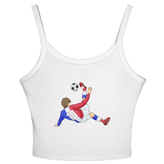 French National Soccer Team I Football France Women's Spaghetti Strap Tank Top