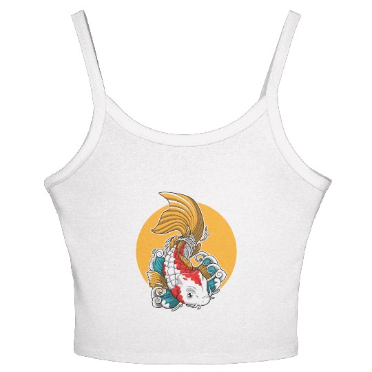 Japanese Koi Fish Women's Spaghetti Strap Tank Top