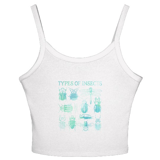 Biology Bug Types of Insects Lover Women's Spaghetti Strap Tank Top