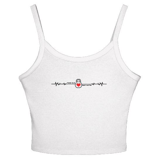 Kettlebell sport gym functional training gift idea Women's Spaghetti Strap Tank Top